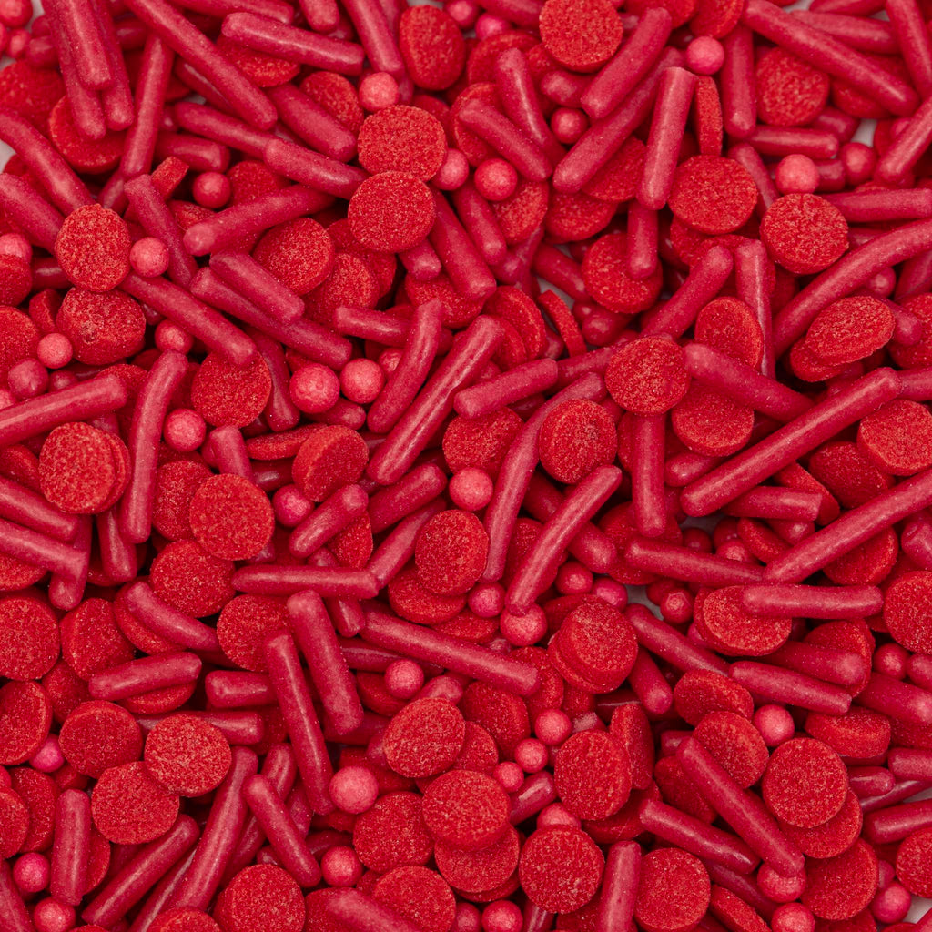 Mélange de sprinkles pour gâteau - Rouge (76g / 2,68oz)