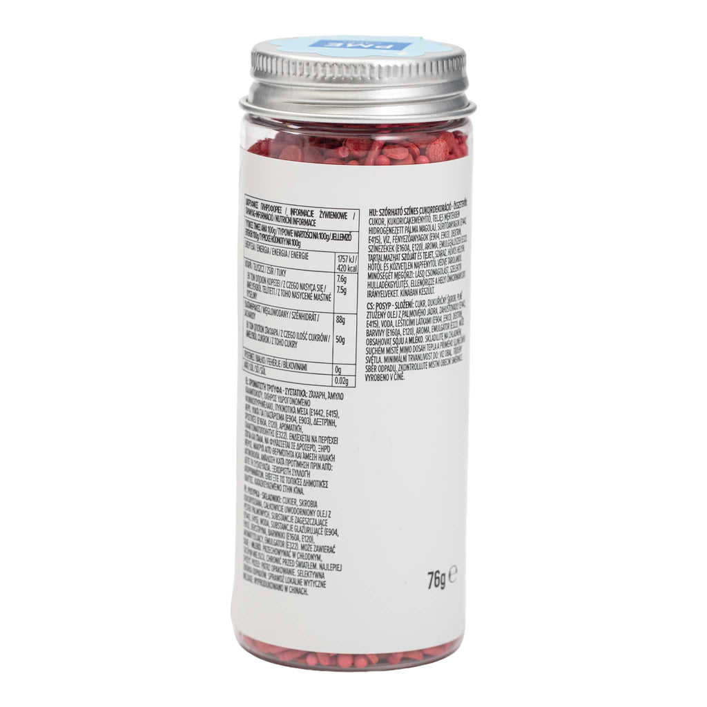 Mélange de sprinkles pour gâteau - Rouge (76g / 2,68oz)