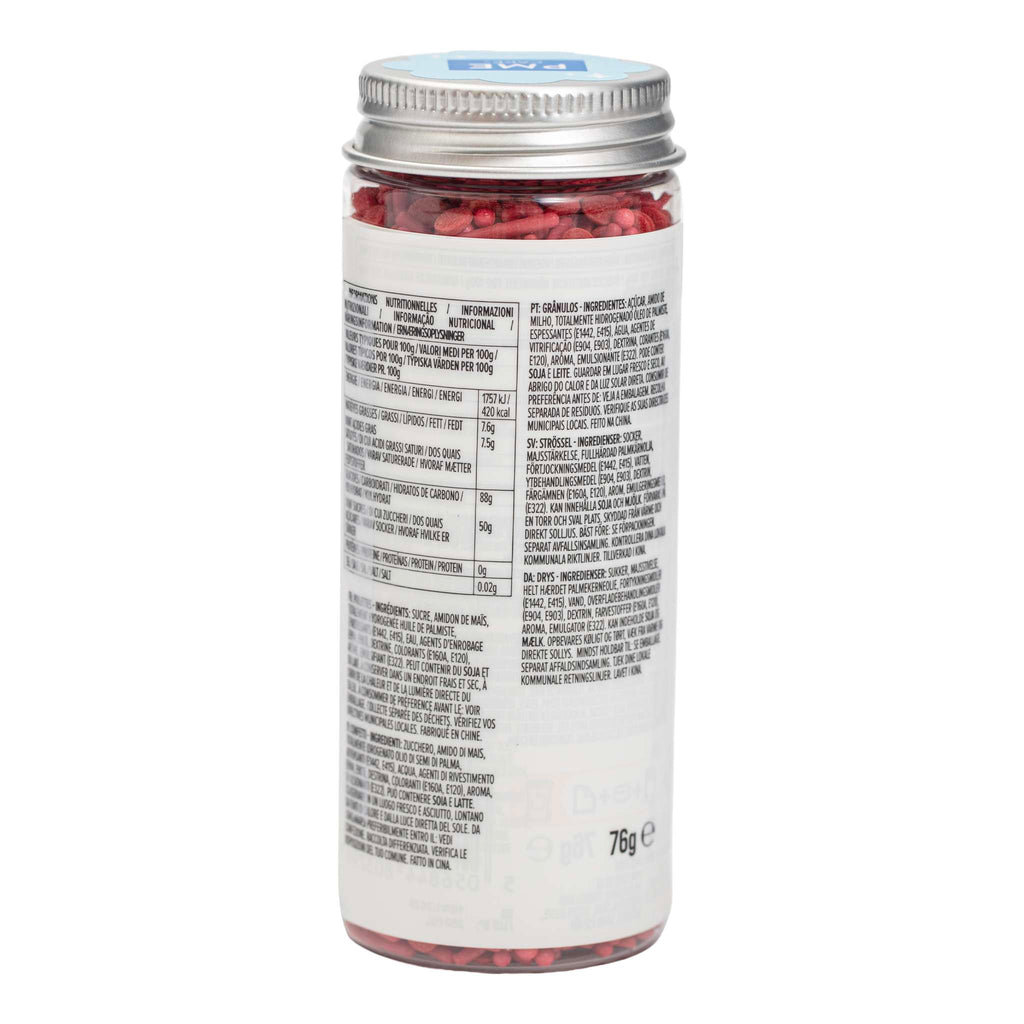 Mélange de sprinkles pour gâteau - Rouge (76g / 2,68oz)
