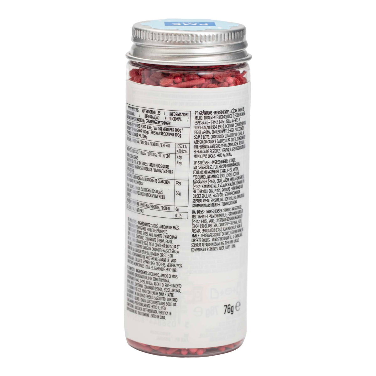 Mélange de sprinkles pour gâteau - Rouge (76g / 2,68oz)