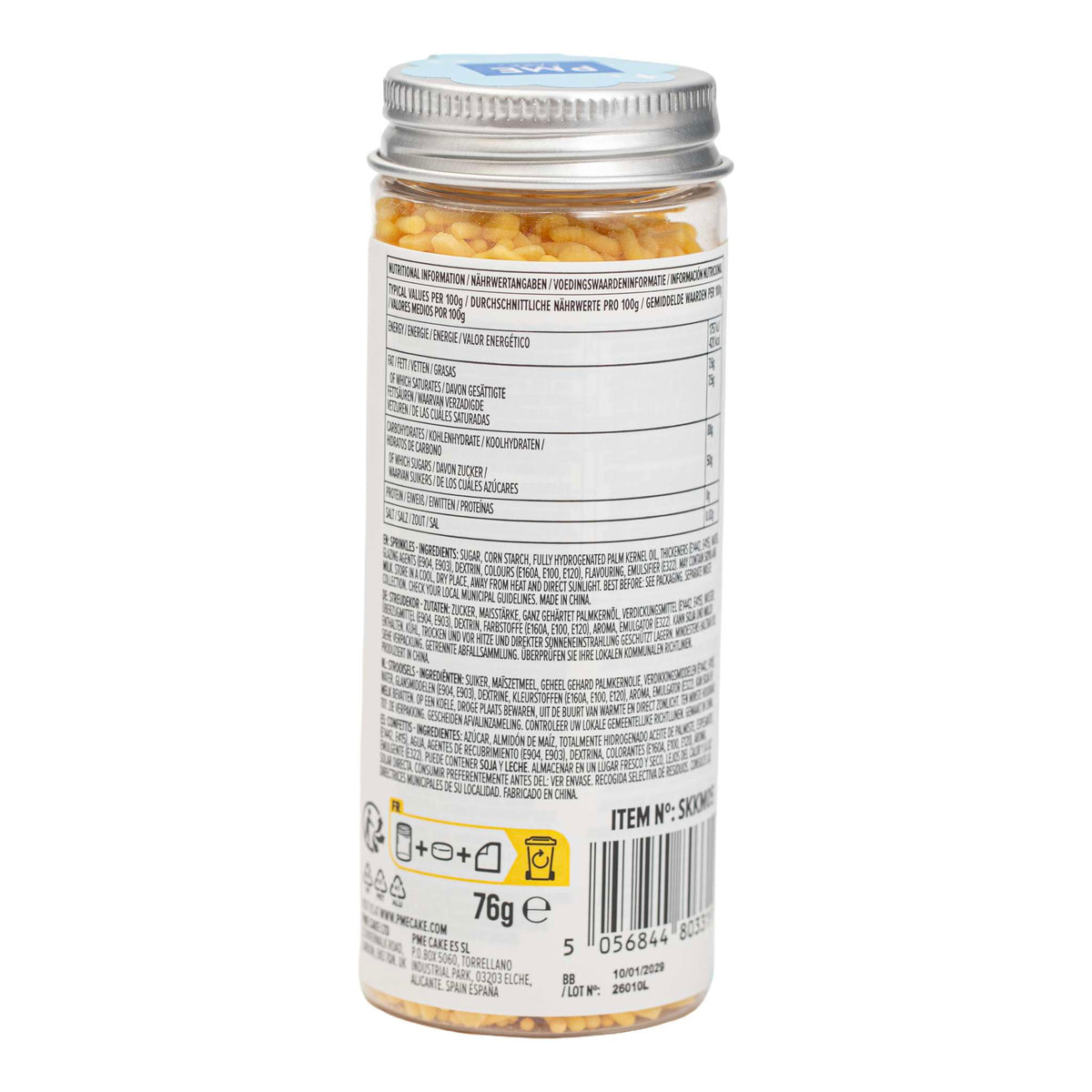 Streusel-Mischung für Kuchen - Gelb (76g / 2,68oz)