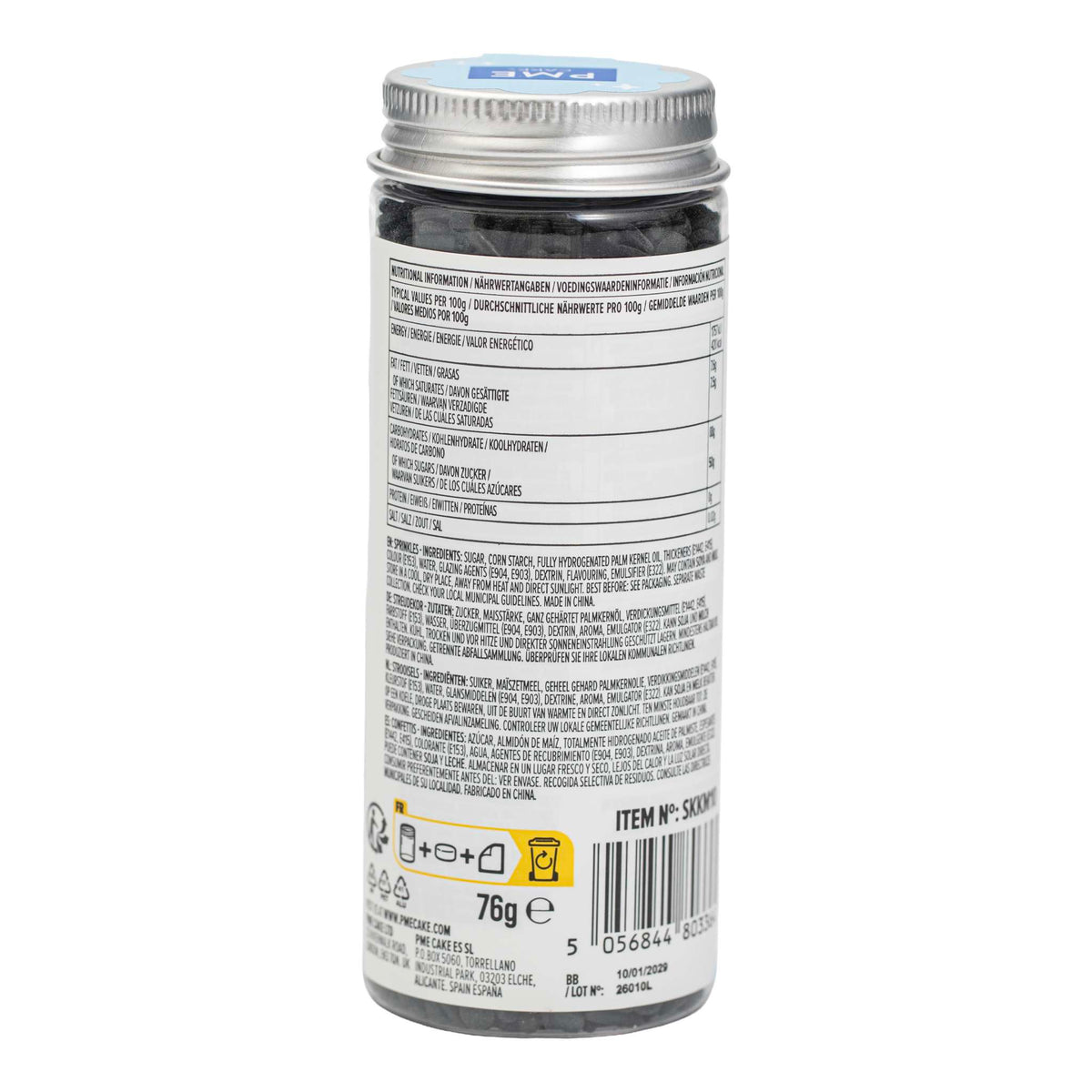Black Sprinkle Mix (76g)