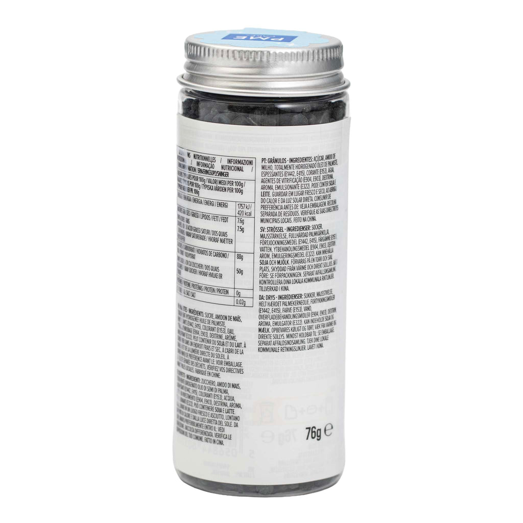 Mélange de sprinkles pour gâteau - Noir (76g / 2,68oz)