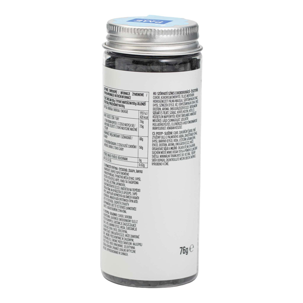 Mélange de sprinkles pour gâteau - Noir (76g / 2,68oz)