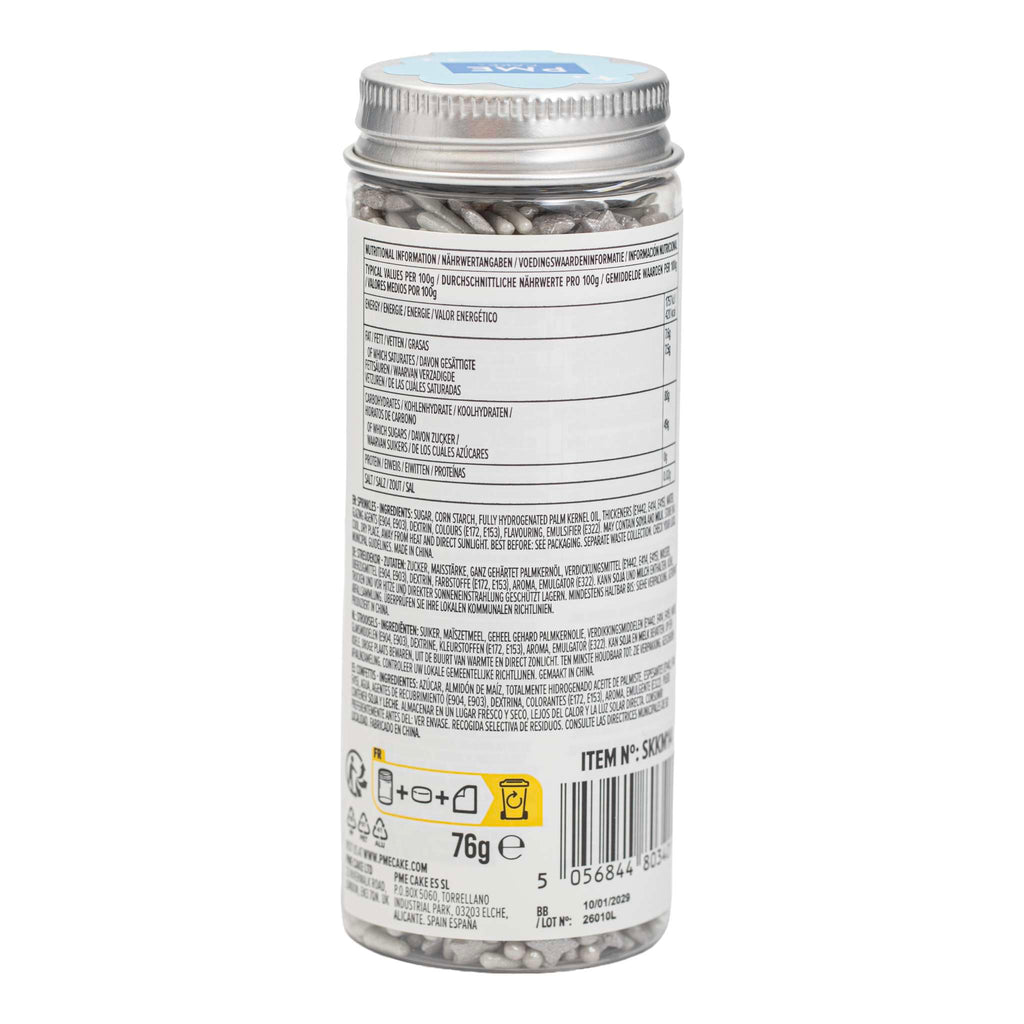 Silver Sprinkle Mix (76g)