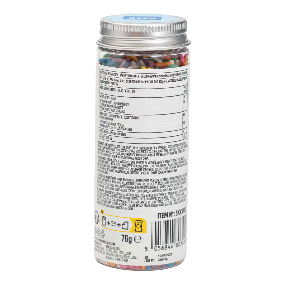 Rainbow Sprinkle Mix (76g)