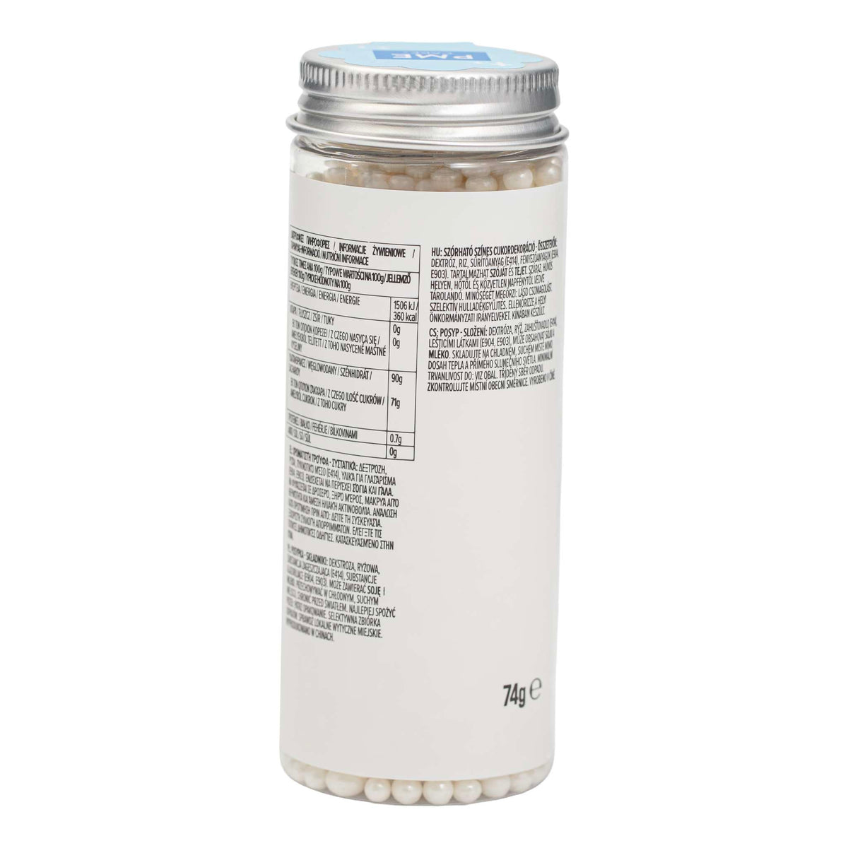 Parelstrooisels - Wit 4mm (74g / 2,61oz)