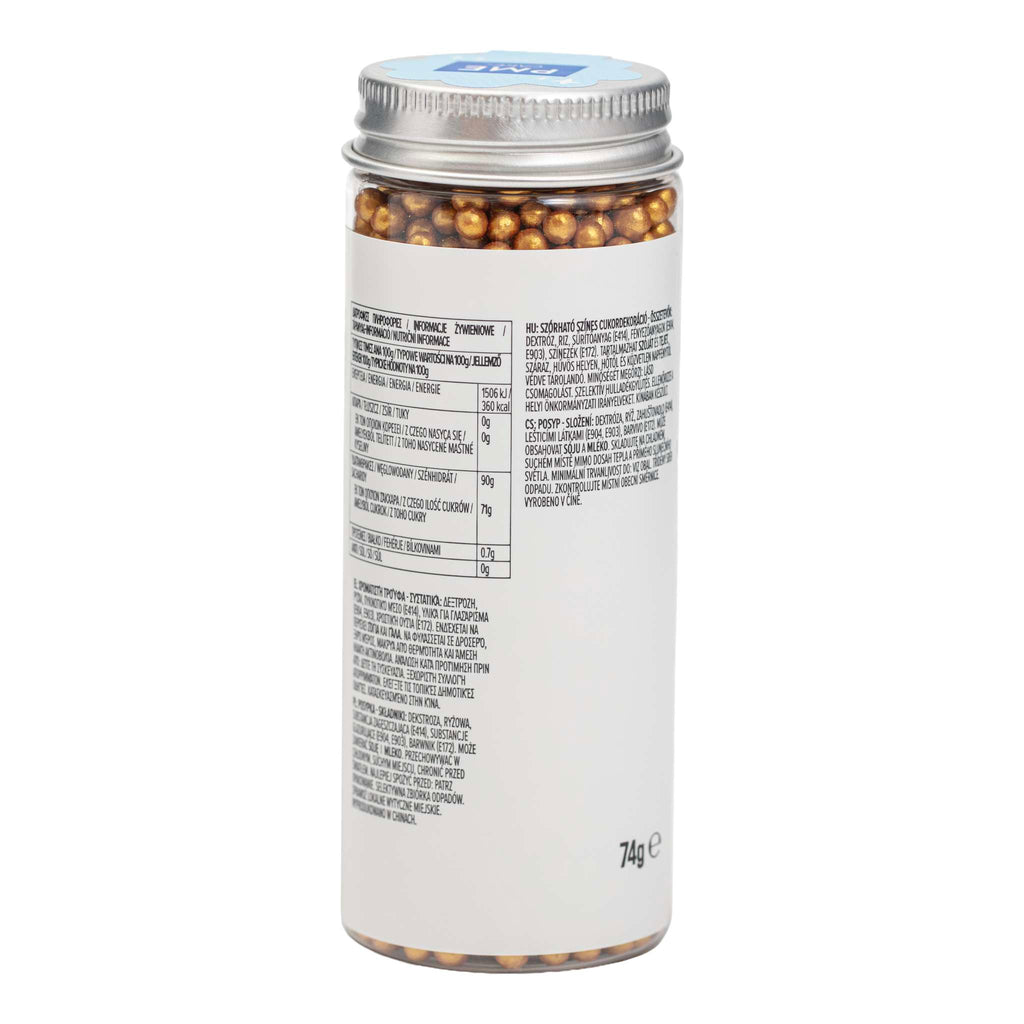 Parelstrooisels - Goud 4mm (74g / 2,61oz)