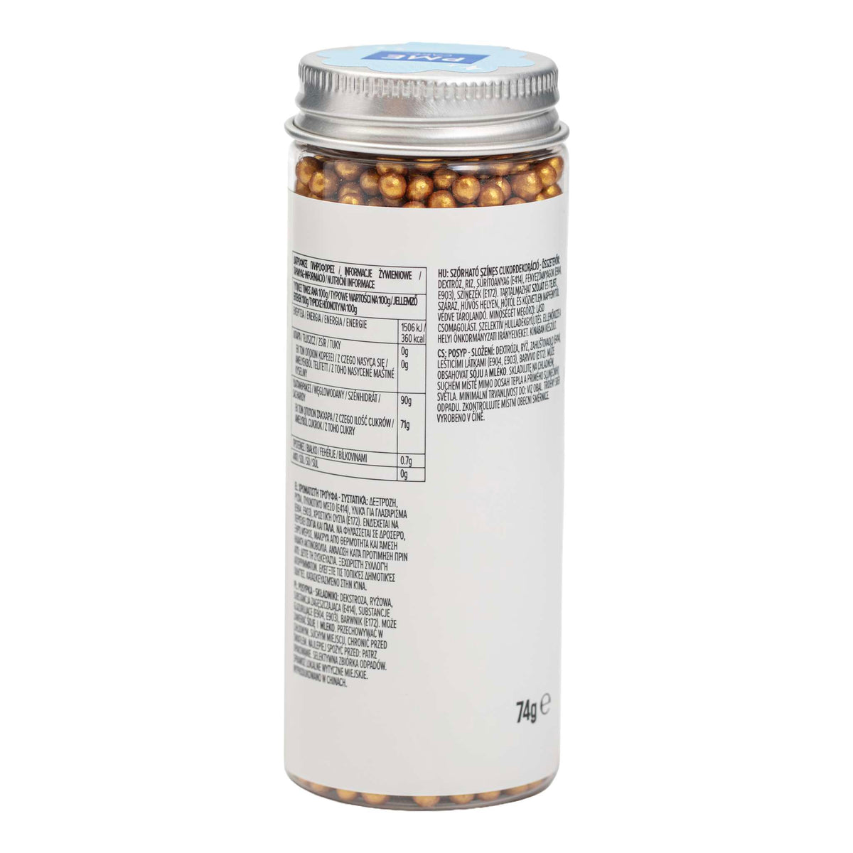 Gold Pearl Sprinkles 4mm (74g)