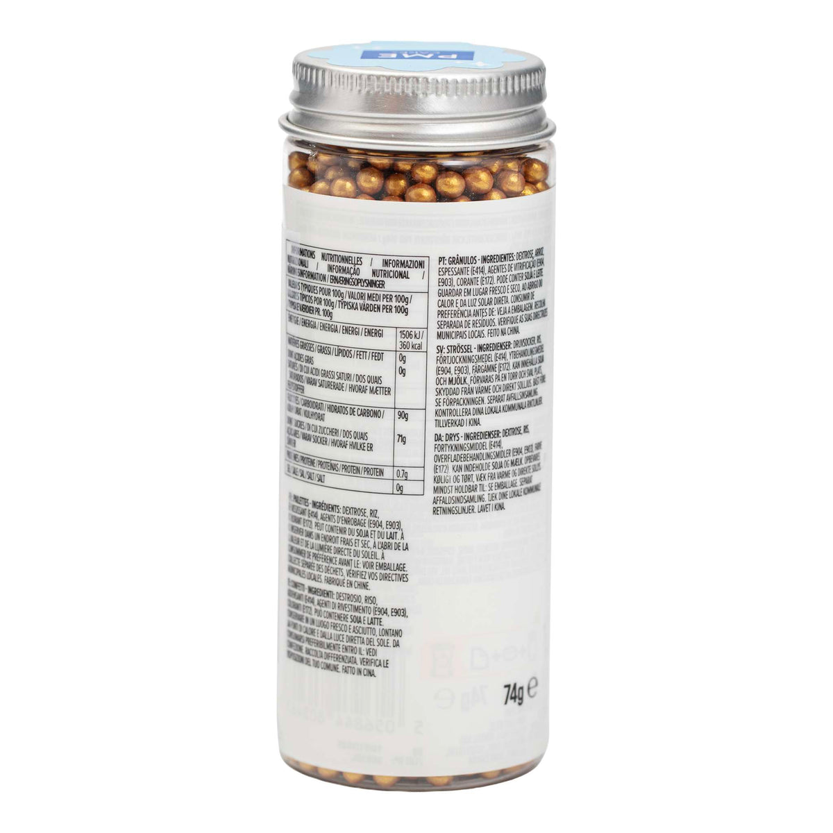 Parelstrooisels - Goud 4mm (74g / 2,61oz)