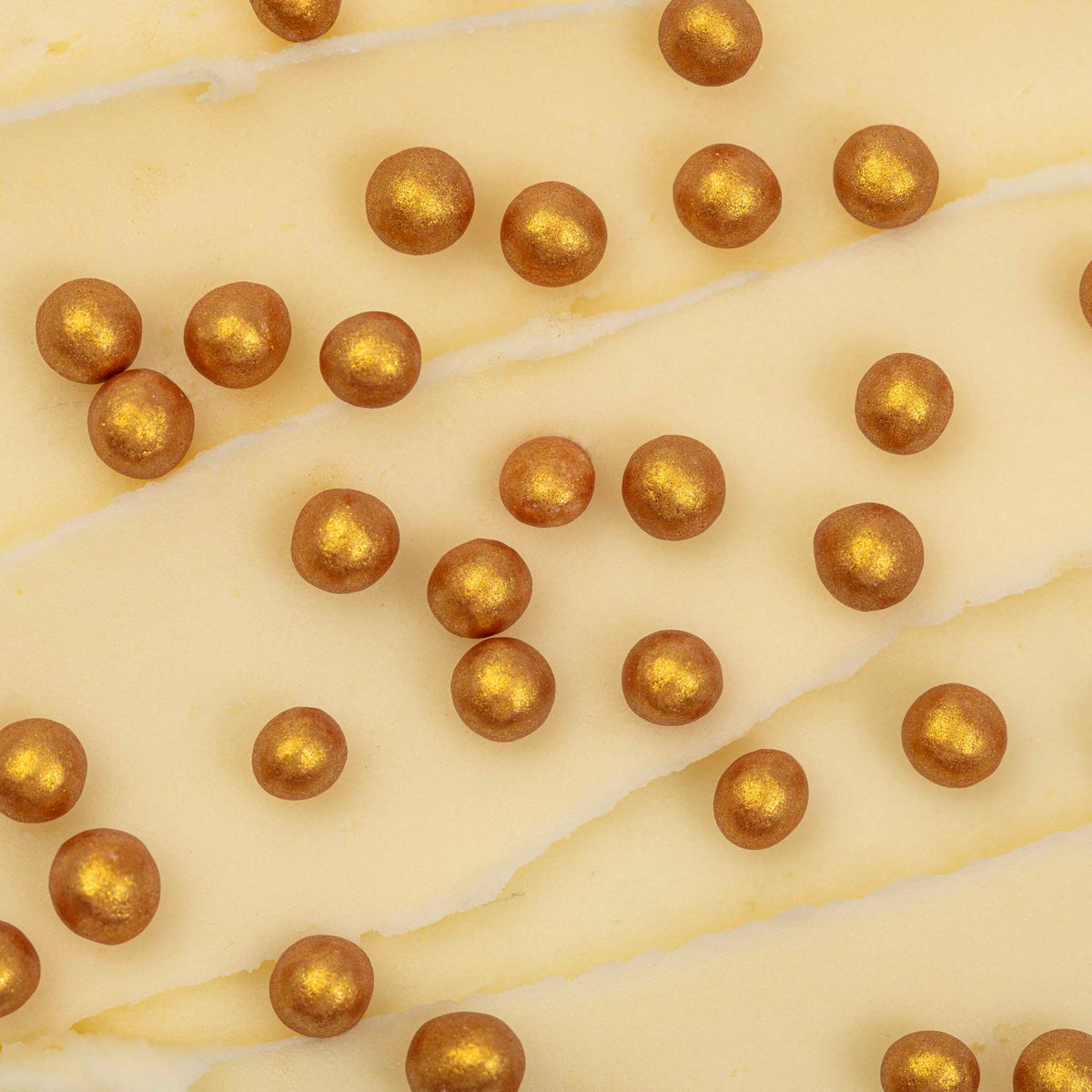 Gold Pearl Sprinkles 6mm (60g)