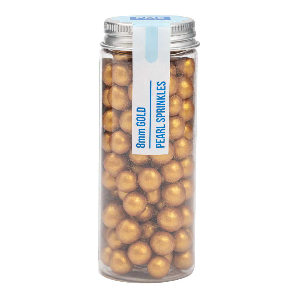 Gold Pearl Sprinkles 8mm (43g)