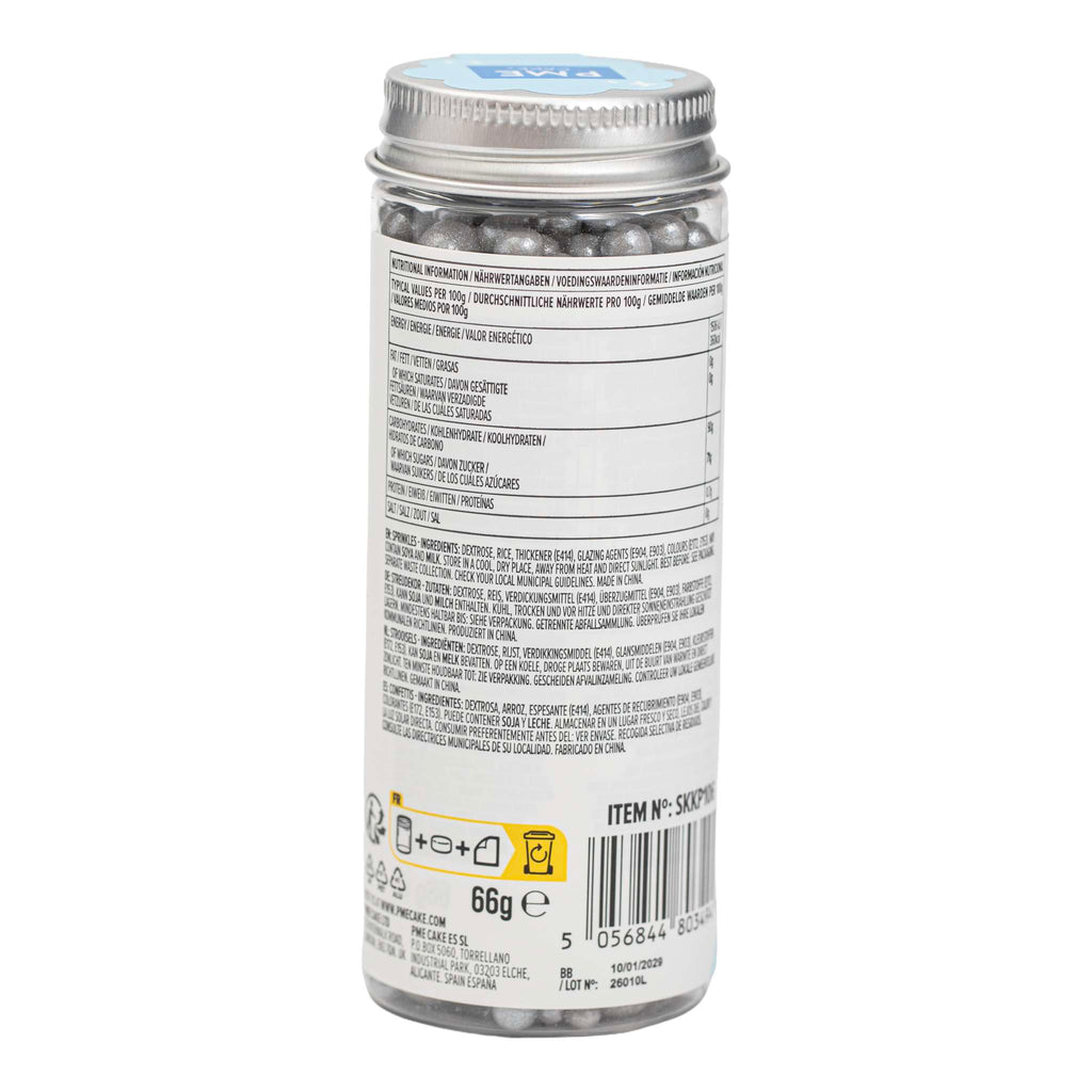 Silver Pearl Sprinkles (66g)
