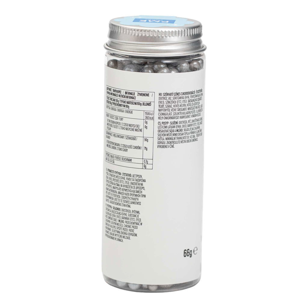 Silver Pearl Sprinkles (66g)