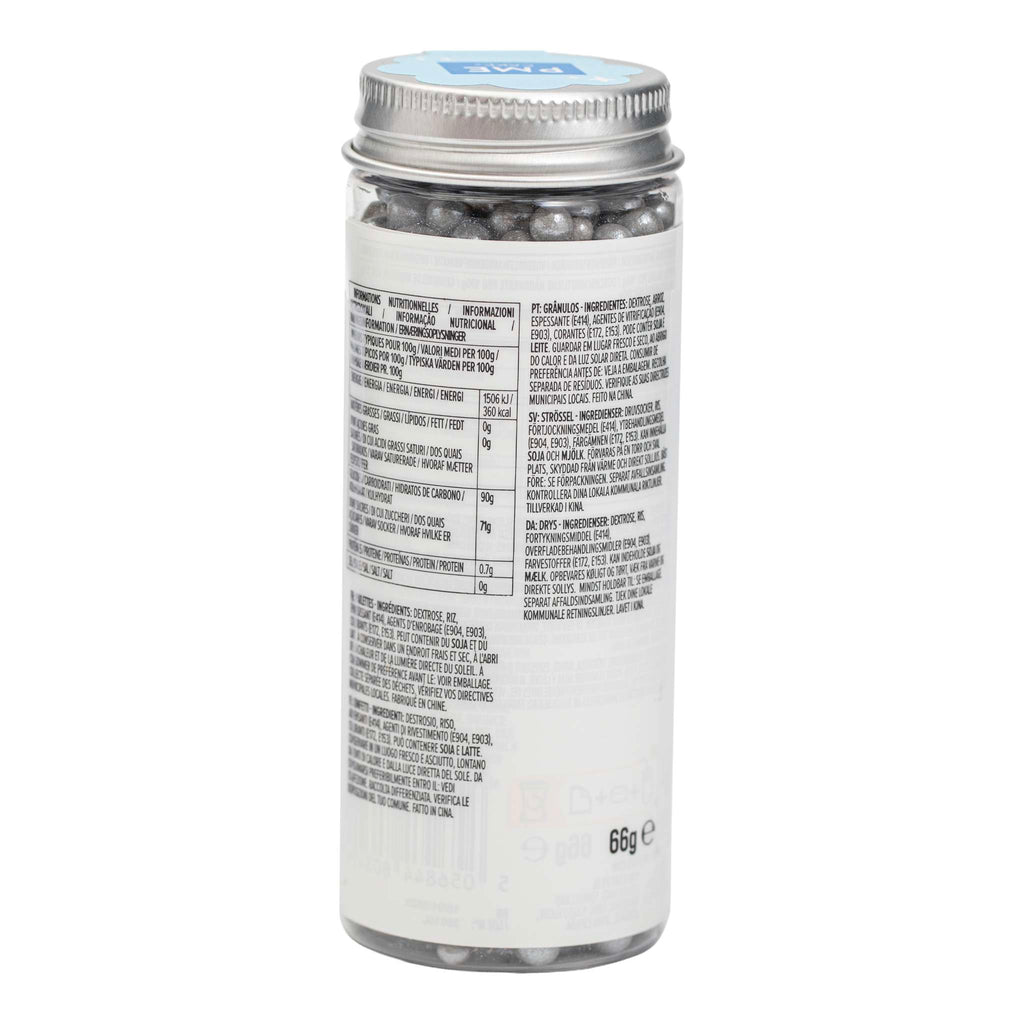 Silver Pearl Sprinkles (66g)