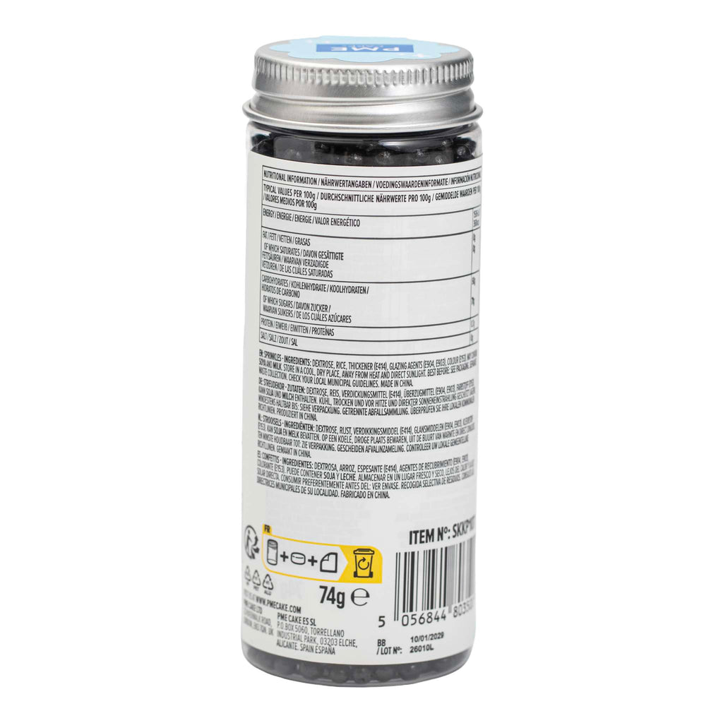 Sprinkles de Perlas - Negro 4mm (74g / 2,61oz)