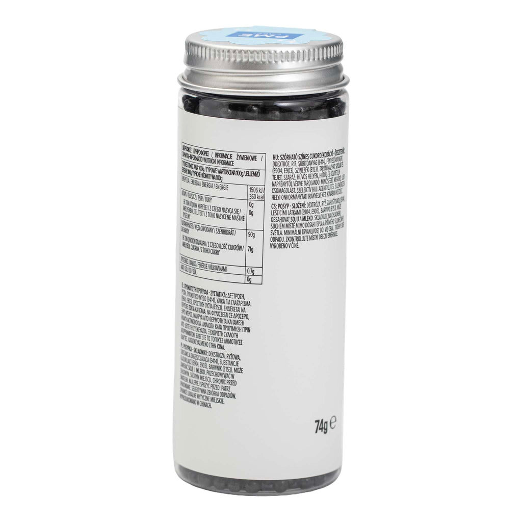 Sprinkles de Perlas - Negro 4mm (74g / 2,61oz)