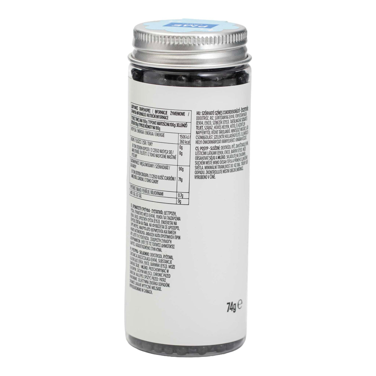 Parelstrooisels - Zwart 4mm (74g / 2,61oz)