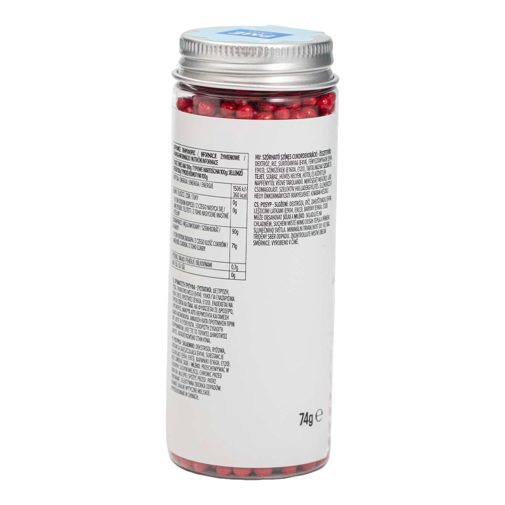 Sprinkles de Perlas - Rojo 4mm (74g / 2,61oz)