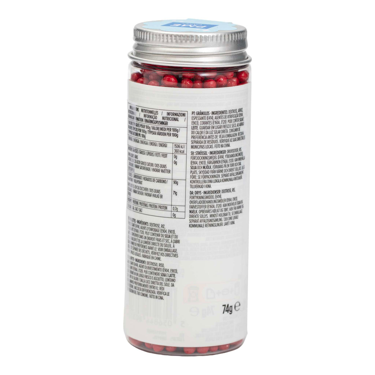 Sprinkles de Perlas - Rojo 4mm (74g / 2,61oz)