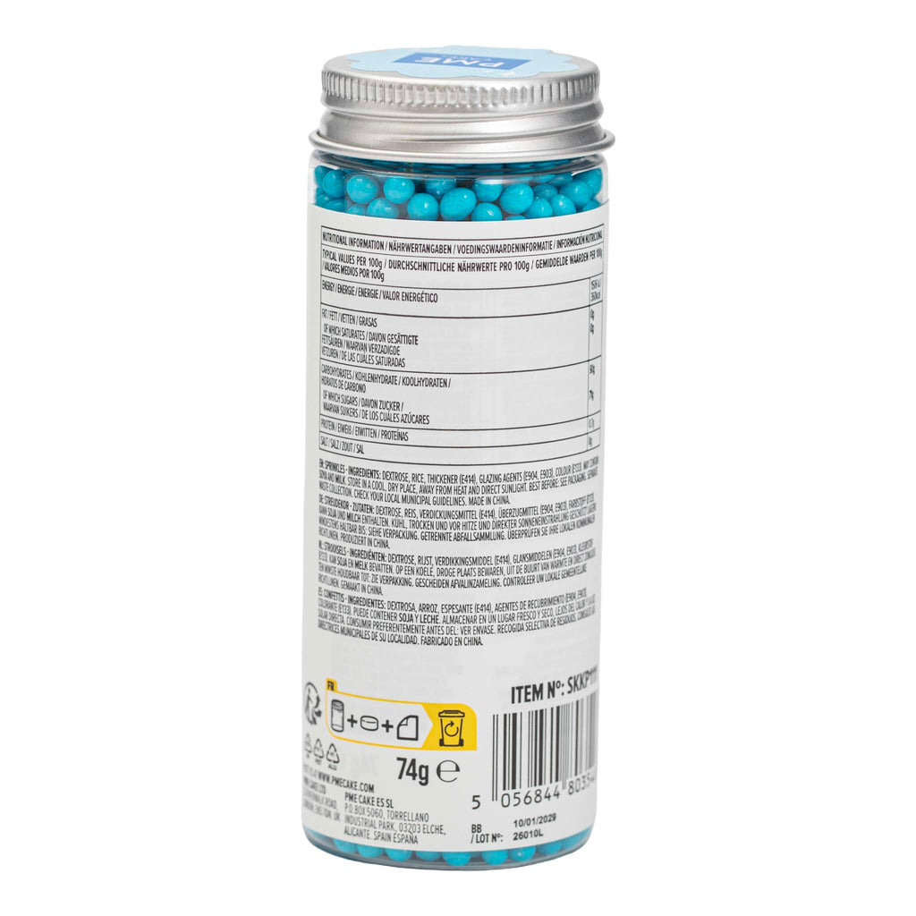 Perlenstreusel - Babyblau 4mm (74g / 2,61oz)