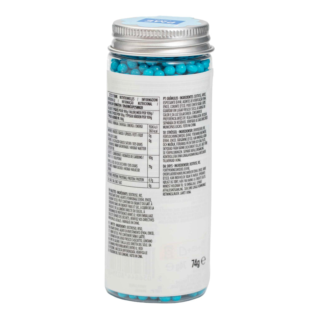 Perlenstreusel - Babyblau 4mm (74g / 2,61oz)