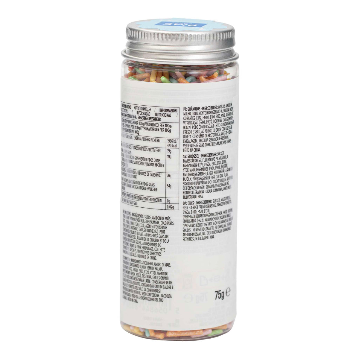 Fils de sprinkles - Arc-en-ciel pastel (75g / 2,64oz)