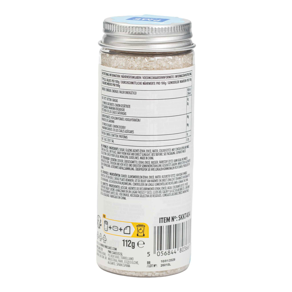 White Pearl Sugar Sprinkles (112g)