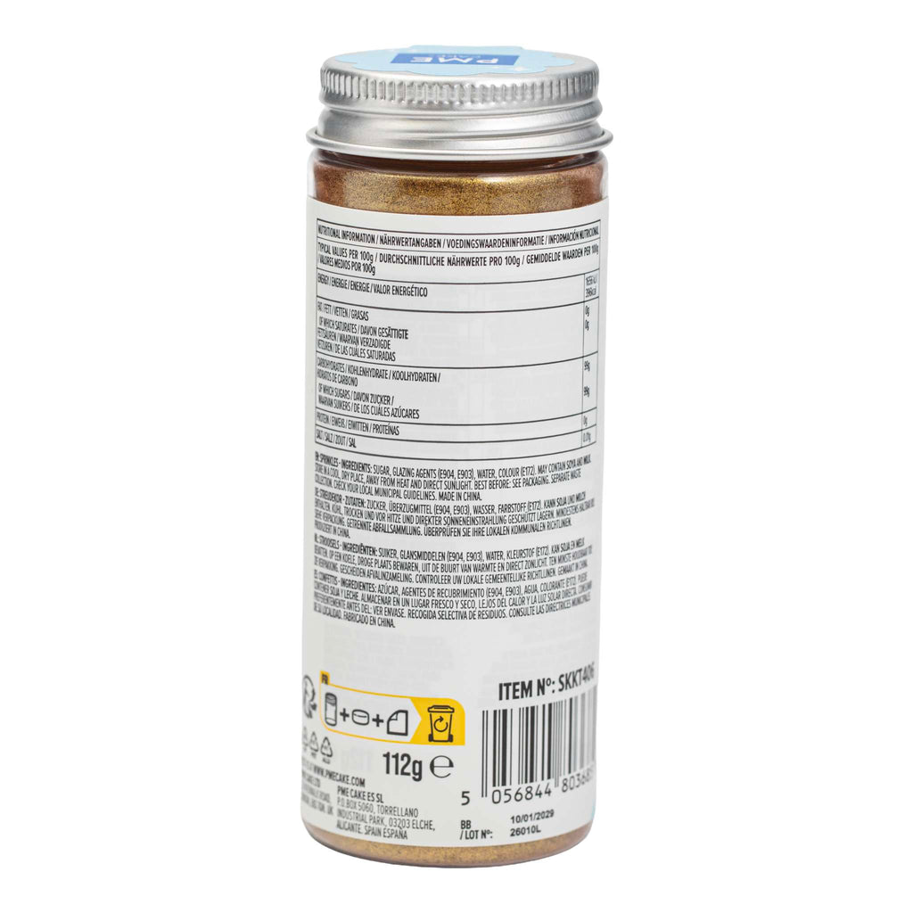 Gold Sugar Sprinkles (112g)