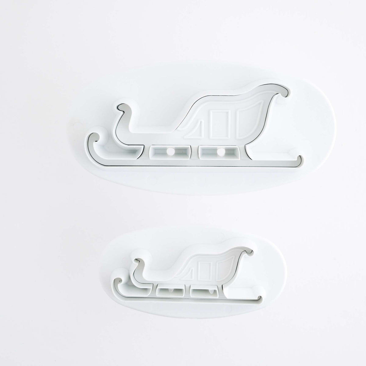 Sleigh Fondant Plunger Cutters Set Of 2