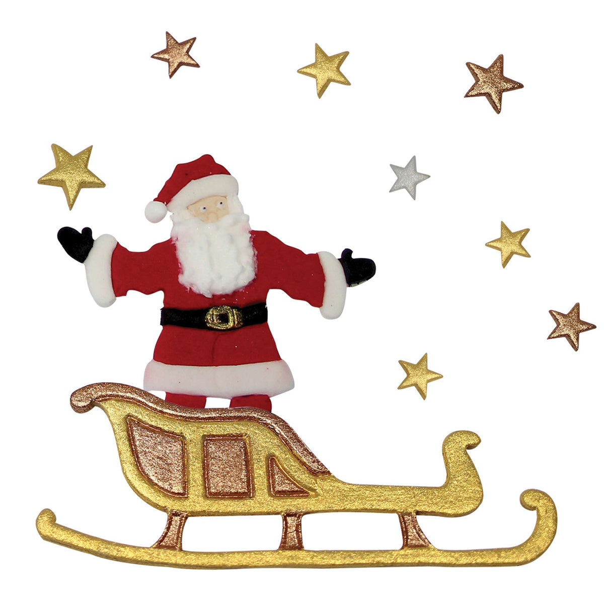 Sleigh Fondant Plunger Cutters Set Of 2