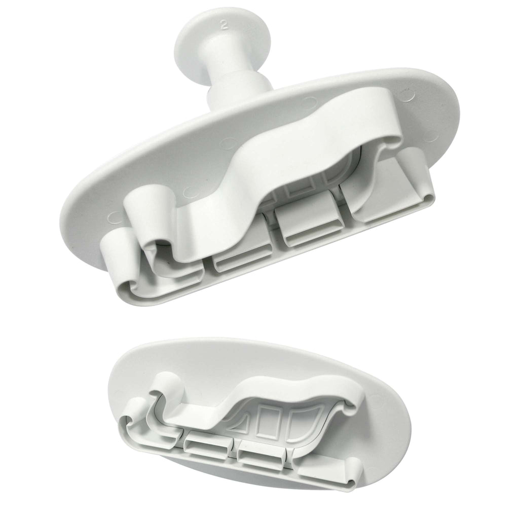 Neuheit Ausstecher mit Auswerfer - S/M Schlitten Set von 2