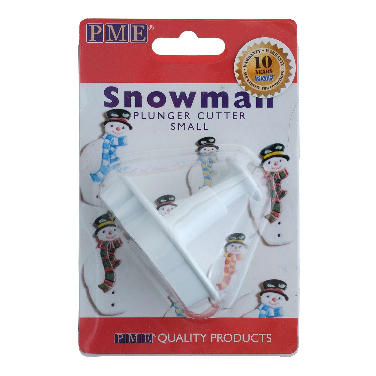 Neuheit Ausstecher mit Auswerfer - Kleiner Schneemann (55mm / 2.2")