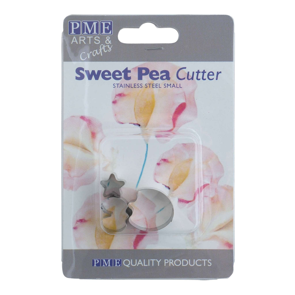 Small Sweet Pea Fondant Cutters Set Of 3