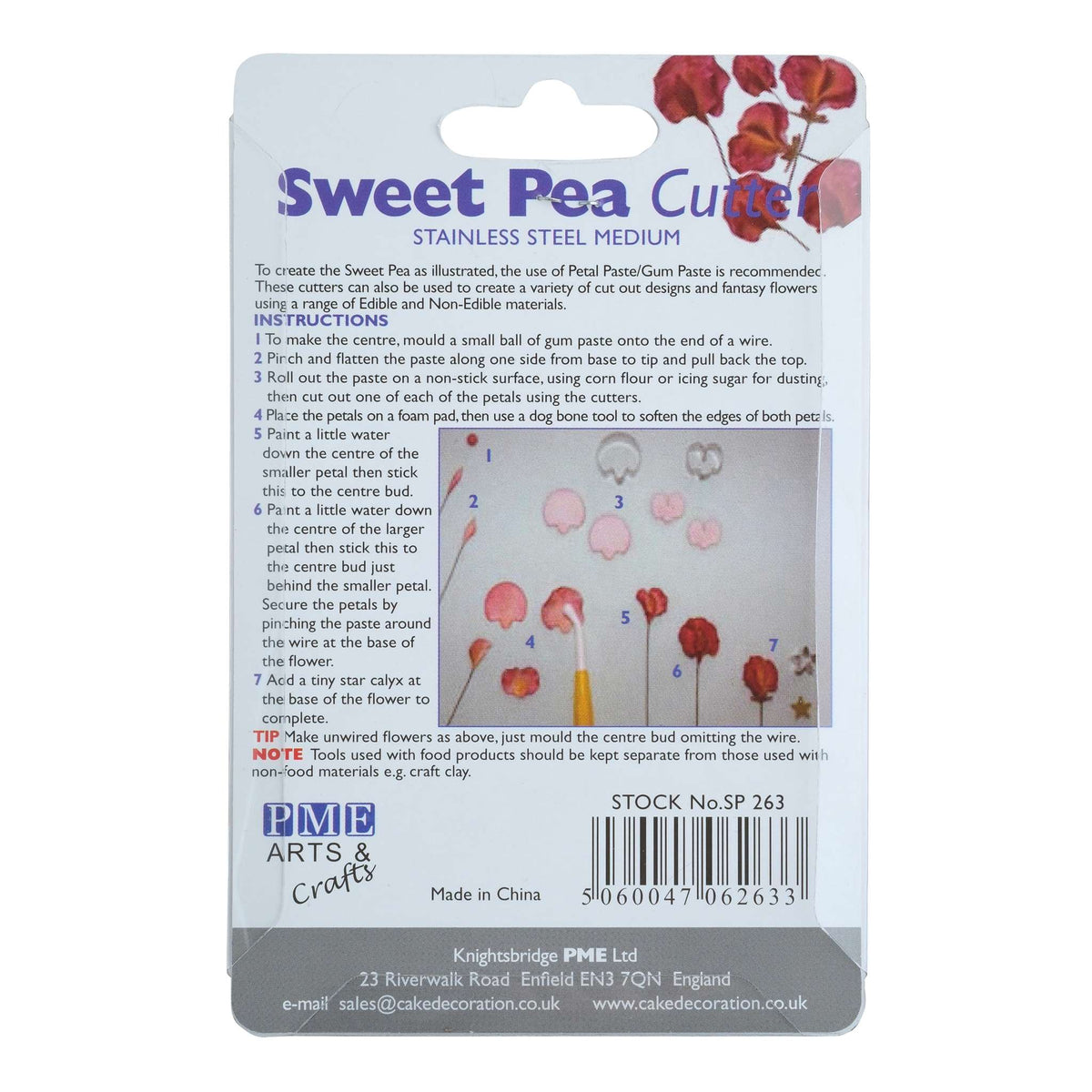 Medium Sweet Pea Fondant Cutters Set Of 3
