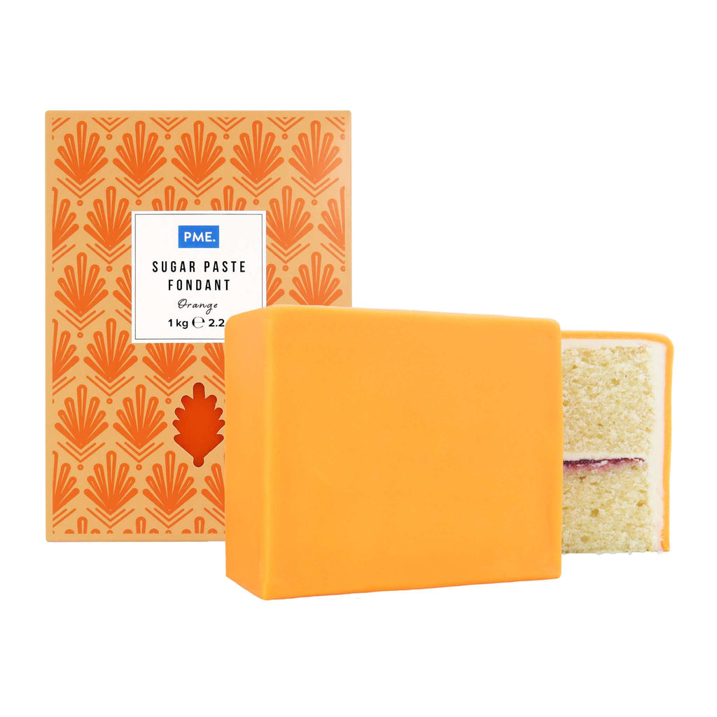 Pâte à Sucre Fondant - Orange (1kg)
