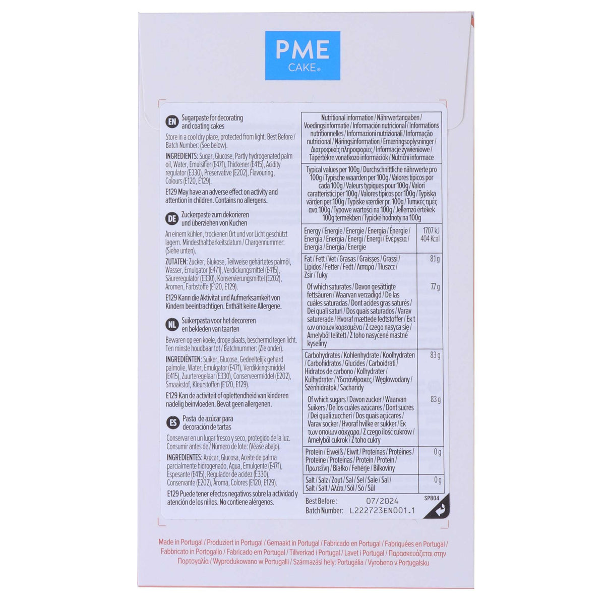 Pâte à Sucre Fondant - Rouge (250g)