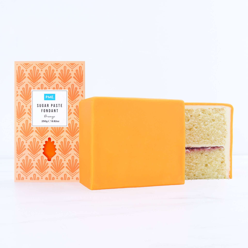 Pâte à Sucre Fondant - Orange (250g)