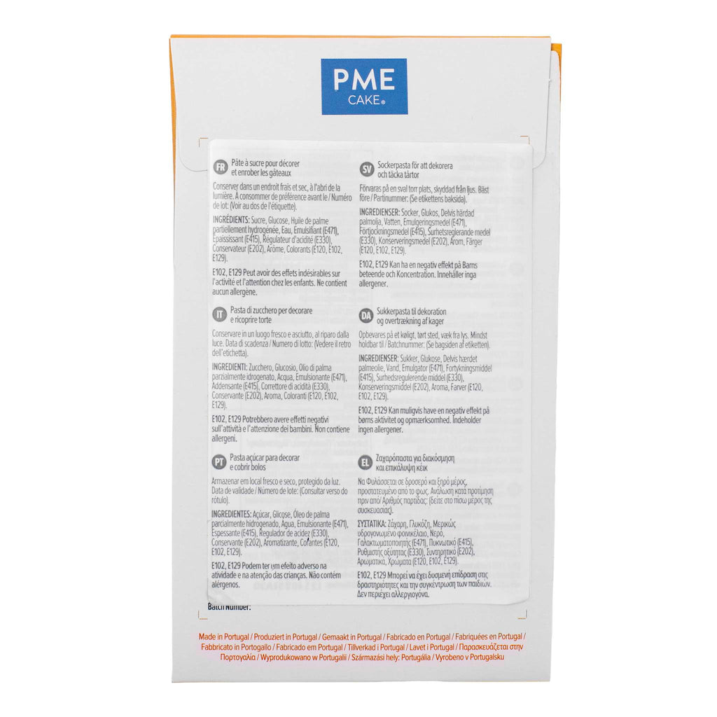 Pâte à Sucre Fondant - Orange (250g)
