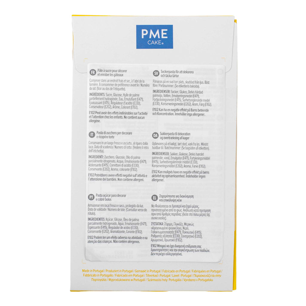 Pâte à Sucre Fondant - Jaune (250g)