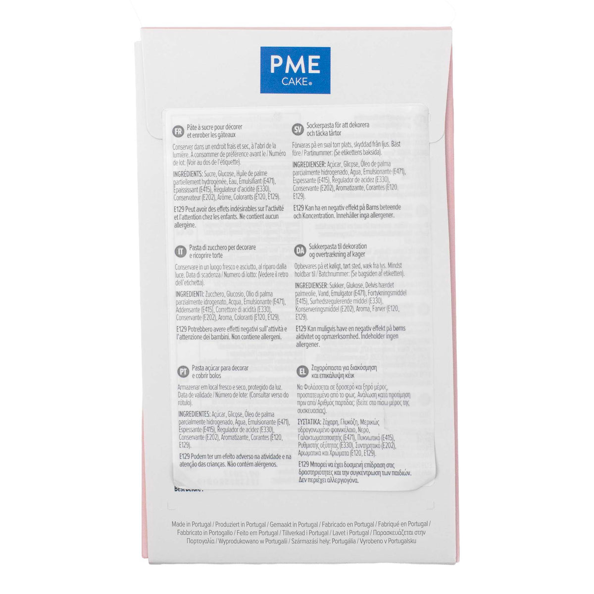 PME Light Pink Sugar Paste Fondant (250g / 8.82oz)