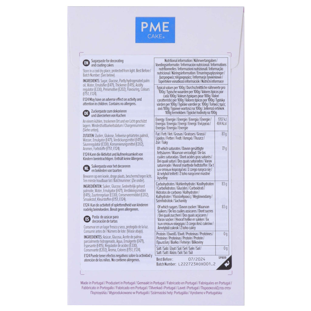 Pâte à Sucre Fondant - Violet (250g)