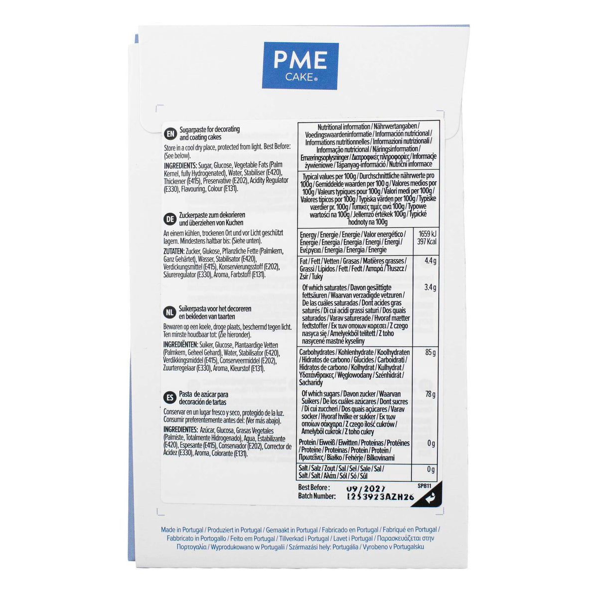 Pâte à Sucre Fondant - Bleu Foncé (250g)