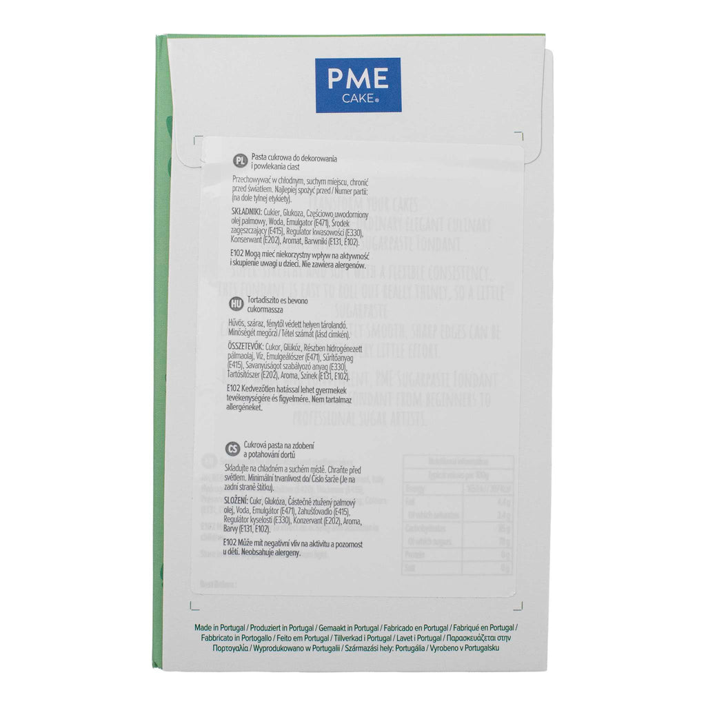 PME Dark Green Sugar Paste Fondant (250g / 8.82oz)