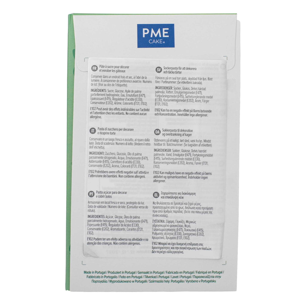 PME Dark Green Sugar Paste Fondant (250g / 8.82oz)