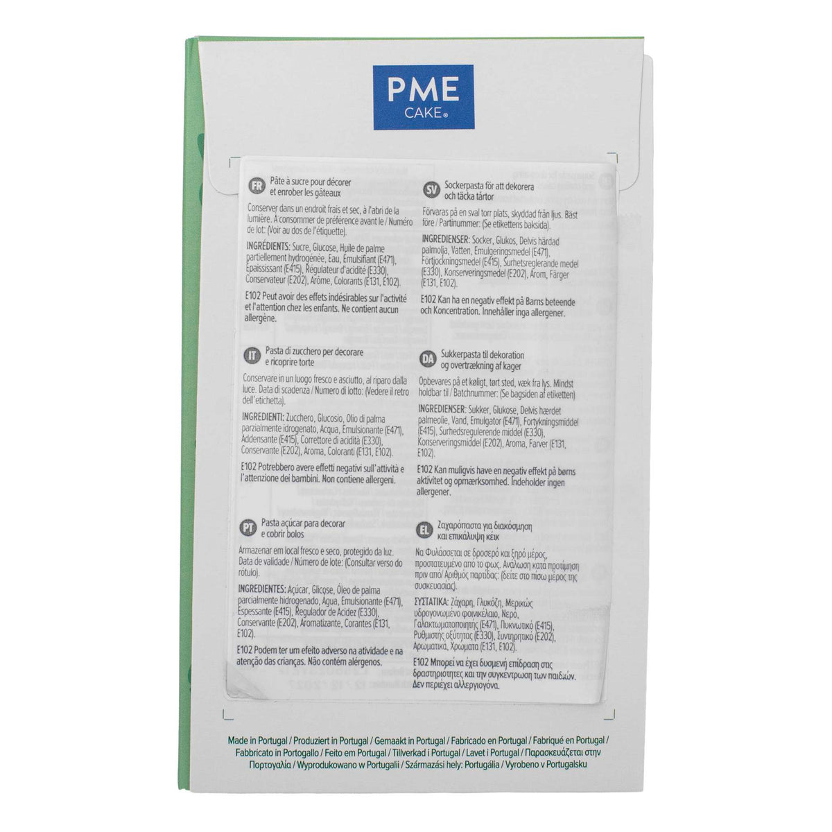 PME Dark Green Sugar Paste Fondant (250g / 8.82oz)