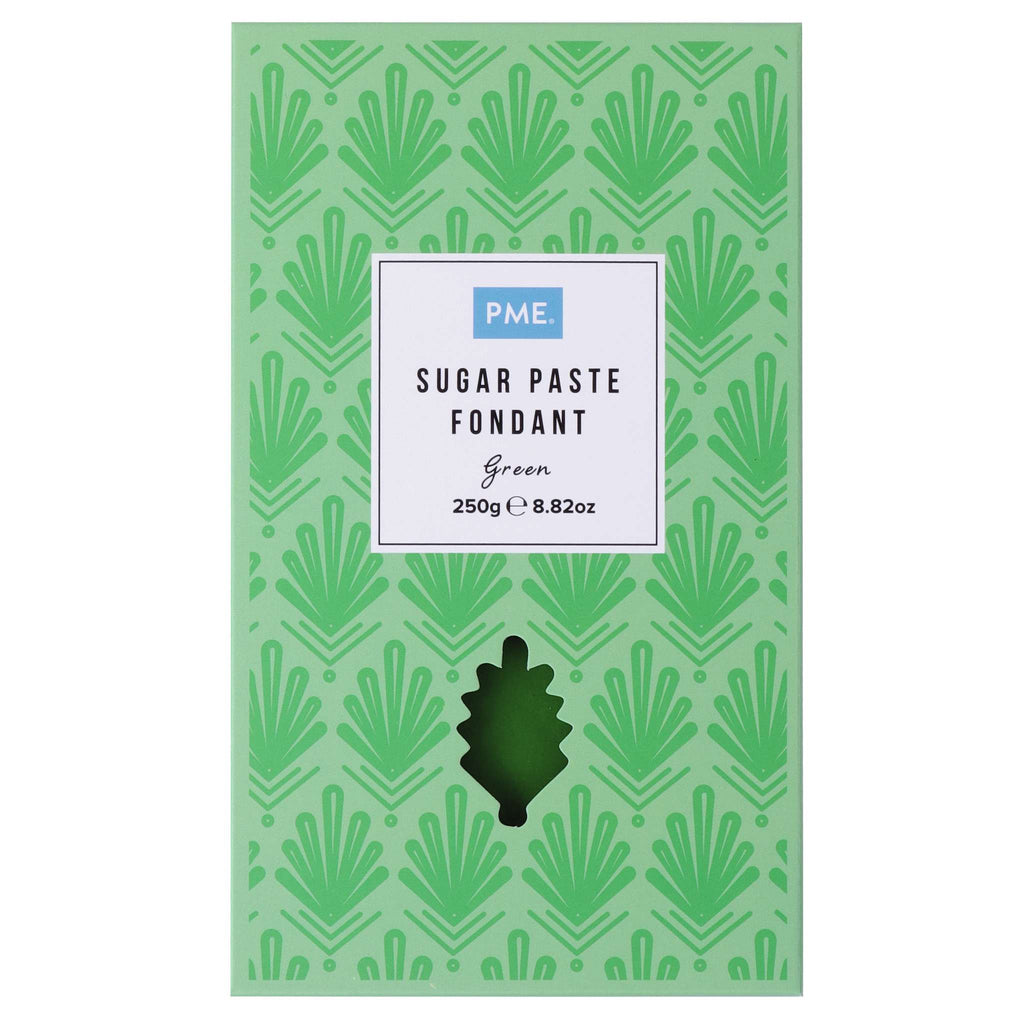 PME Green Sugar Paste Fondant (250g / 8.82oz)
