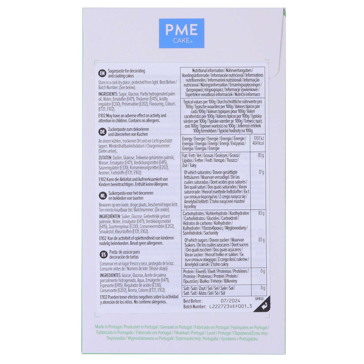 Pâte à Sucre Fondant - Vert (250g)
