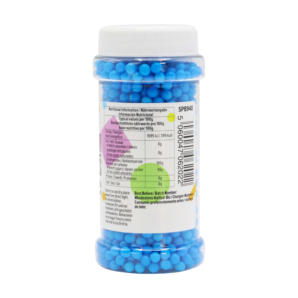Suikerparels - Blauw (100g / 3.5oz)