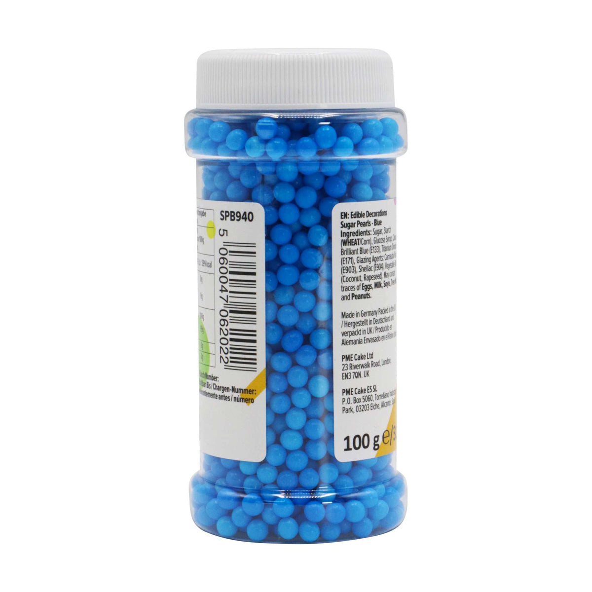 Suikerparels - Blauw (100g / 3.5oz)